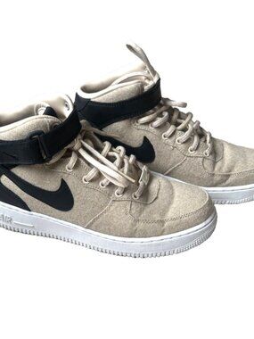 Nike Women's Air Force One Sneakers in Black and Tan